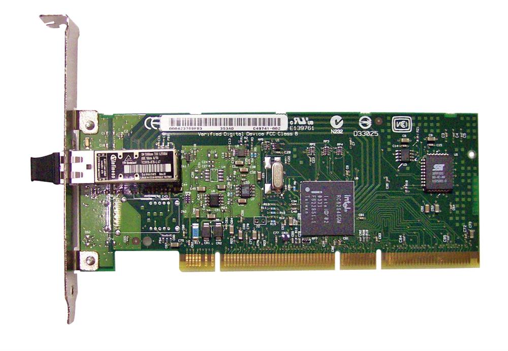 PWLA8490LX Intel PRO/1000 MF Single-Port LC 1Gbps 1000Base-LX Gigabit Ethernet PCI-X Server Network Adapter