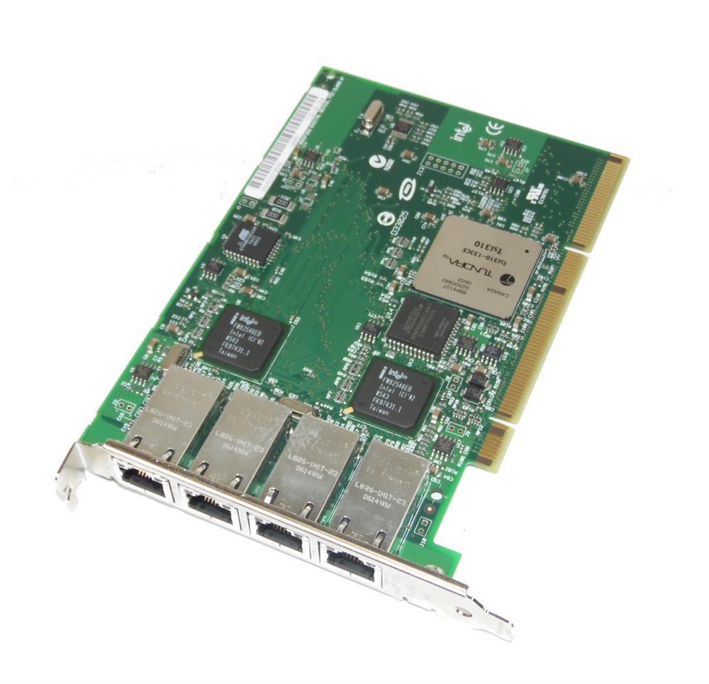 PWLA8494MTG1 Intel PRO/1000 MT Quad-Ports RJ-45 1Gbps 10Base-T/100Base-TX/1000Base-T Gigabit Ethernet PCI-X Server Network Adapter