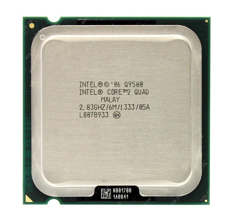 Q9500 Intel Core 2 Quad 2.83GHz 1333MHz FSB 6MB L2 Cache Processor