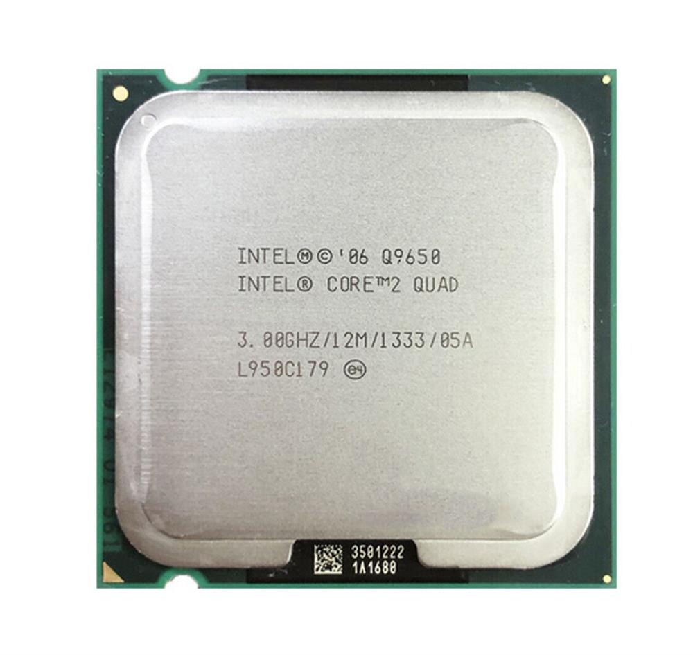 Q9650 Intel Core 2 Quad 3.00GHz 1333MHz FSB 12MB L2 Cache Processor