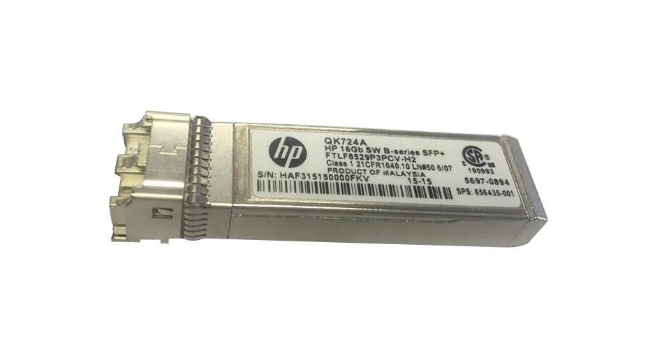 QK724A#0D1 HP B-Series 16Gbps Fibre Channel Multi-mode Fiber 100m 850nm Duplex LC Connector SFP+ Transceiver Module for SN6000B Switch