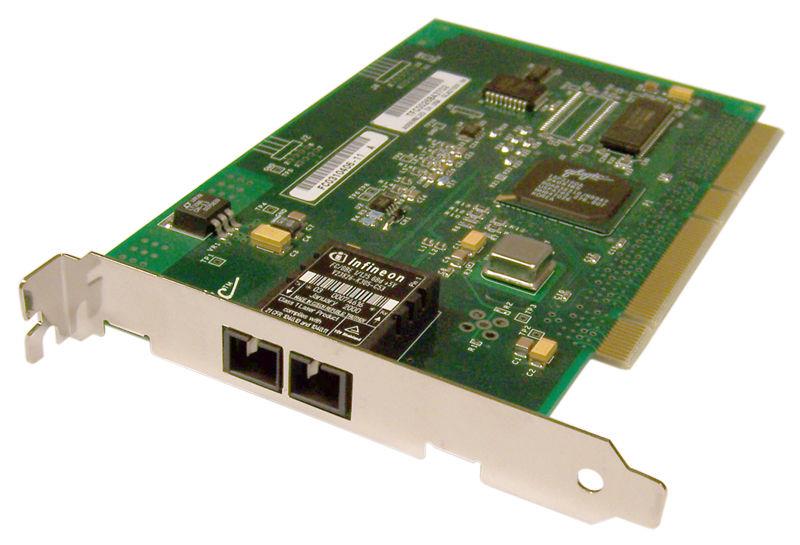 QLA2100FBK QLogic 64-bit 66MHz PCI Fibre Channel Dual SC Host Bus Network Adapter