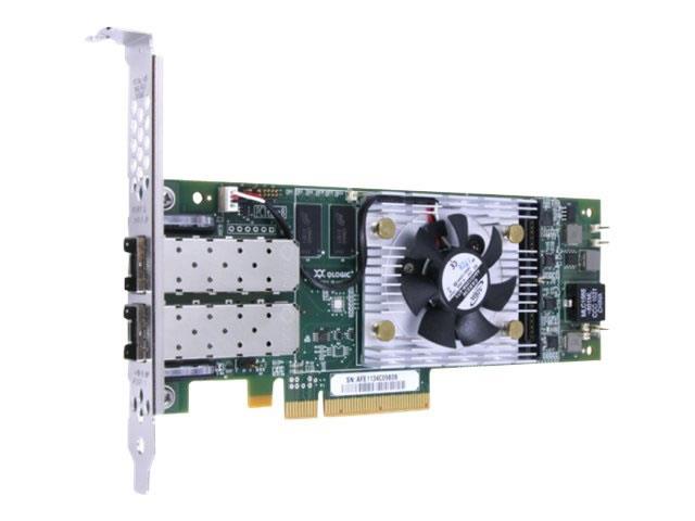 QLE8362-CU-CK QLogic QLE8362 Dual-Ports 10Gbps 10Gigabit FCoE PCI Express x8 Low-profile Converged Network Adapter