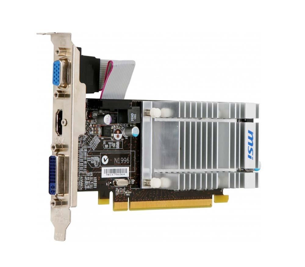 R5450-MD1GH/D2-A1 MSI Radeon HD5450 1GB DDR2 64-Bit DDR2 PCI Express 2.1 x16 HDCP Ready Low Profile Video Graphics Card