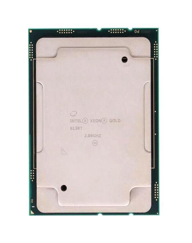 REN9S Dell 2.00GHz 10.40GT/s UPI 27.5MB L3 Cache Socket LGA3647 Intel Xeon Gold 6138T 20-Core Processor Upgrade