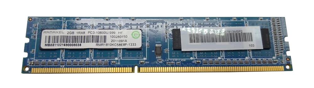 RMR1810KC58E8F-1333 Ramaxel 2GB PC3-10600 DDR3-1333MHz non-ECC Unbuffered CL9 240-Pin DIMM Single Rank Memory Module