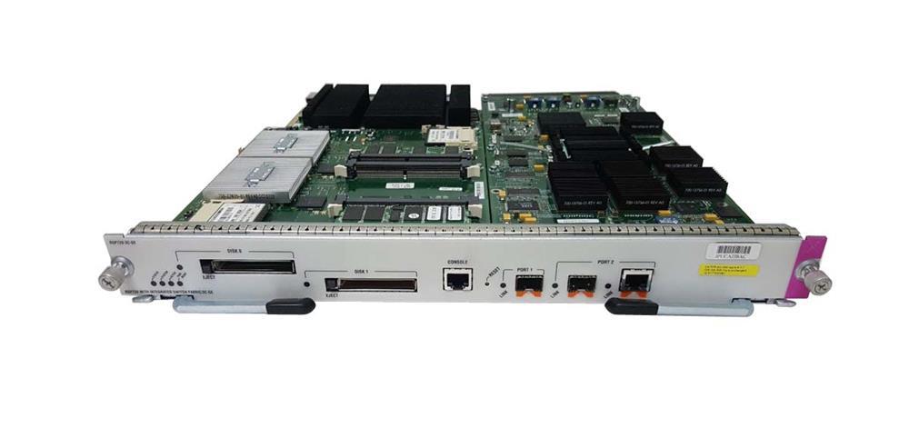 RSP720-3CXL-GE Cisco 7600 Router Switch Processor 720Gbps Fabric, PFC3CXL, GE with 1x 10/100/1000Base-T LAN and 1x SFP (mini-GBIC) with 2x CompactFlash Card Slot (Refurbished)