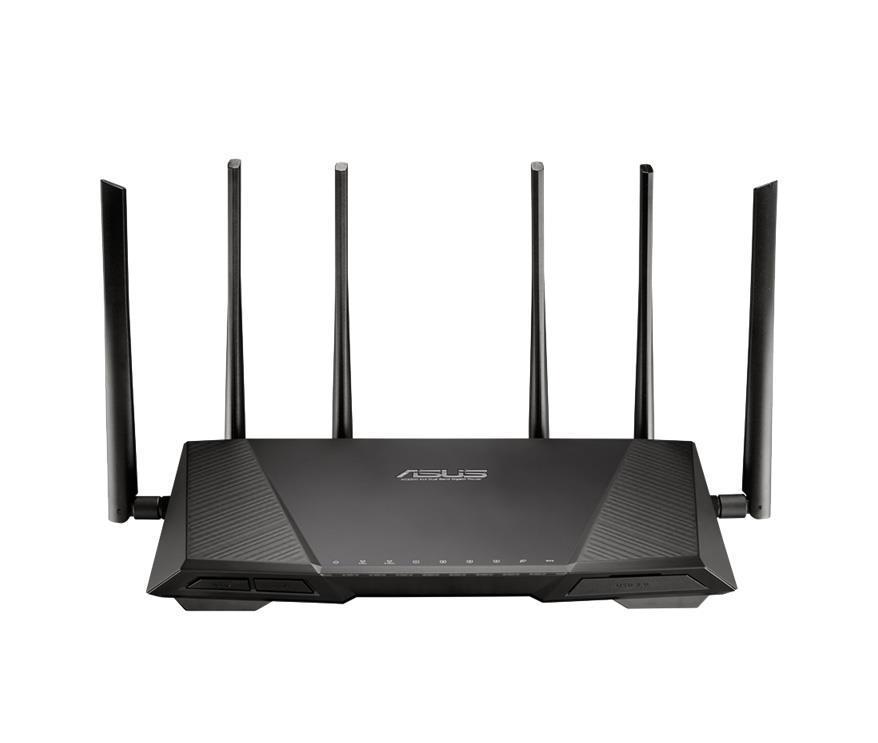 RTAC3200 ASUS Rt-ac3200 Tri-band Wireless-AC3200 4-Ports Gigabit Gaming Router with AiProtection Powered by Trend Micro (Refurbished)