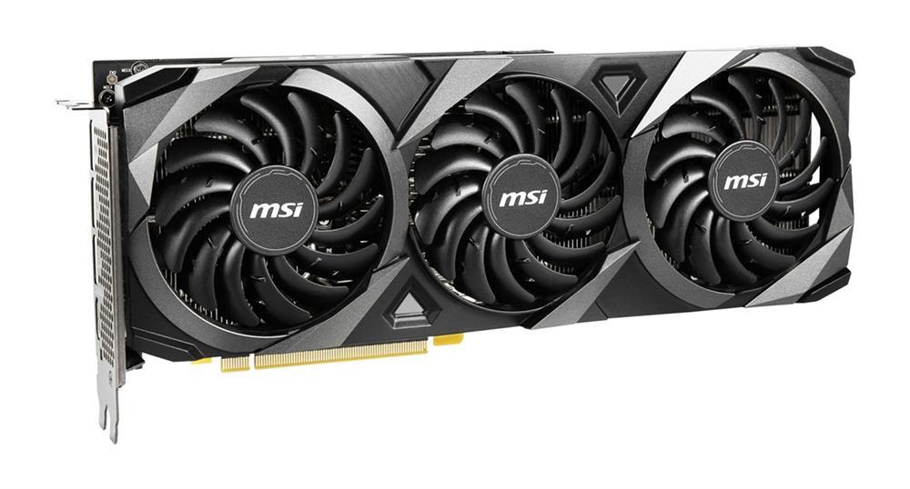 RTX3060TiVENTUS3X8GOCLHR MSI Nvidia GeForce RTX 3060 Ti 8GB GDDR6 256-Bit HDMI / 3x DisplayPort PCI-Express 4.0 x16 Video Graphics Card