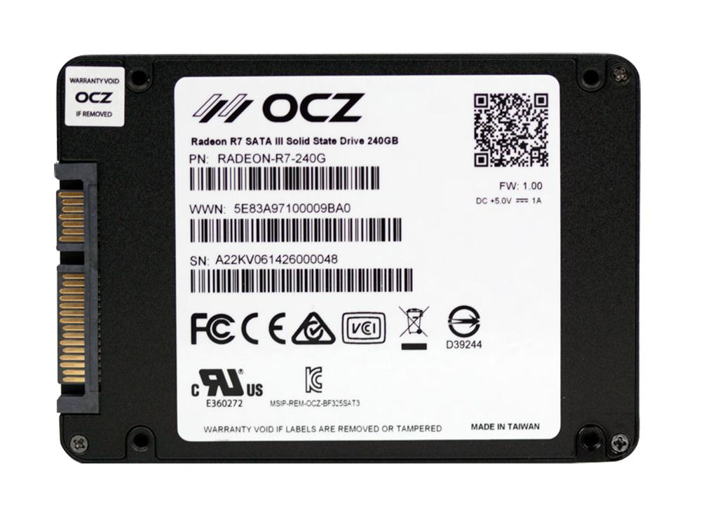 Radeon-R7-240G OCZ Radeon R7 Series 240GB MLC SATA 6Gbps (AES-256) 2.5-inch Internal Solid State Drive (SSD)