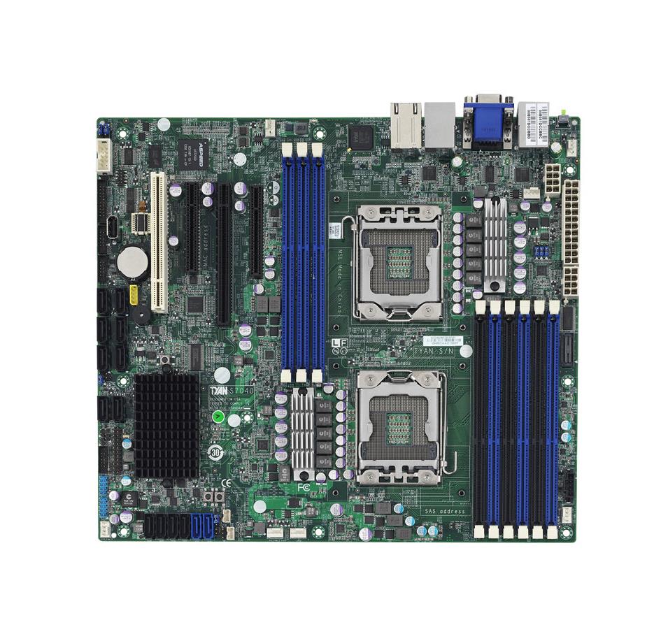 S7040GM4NR Tyan S7040 Socket LGA 1356 Intel C602 Chipset Intel Xeon E5-2400/E5-2400 v2 Series Processors Support DDR3 9x DIMM 6x SATA 6.0Gb/s SSI CEB Server Motherboard (Refurbished)