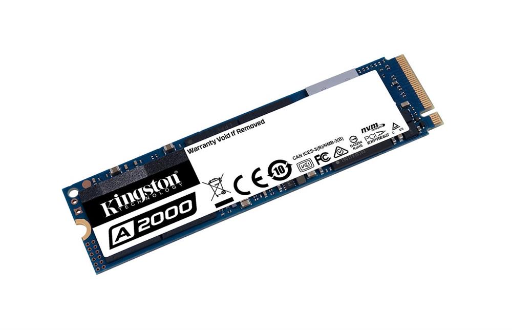 SA2000M8/500G Kingston A2000 Series 500GB TLC PCI Express 3.0 x4 NVMe (AES-256 / TCG Opal 2.0) M.2 2280 Internal Solid State Drive (SSD)