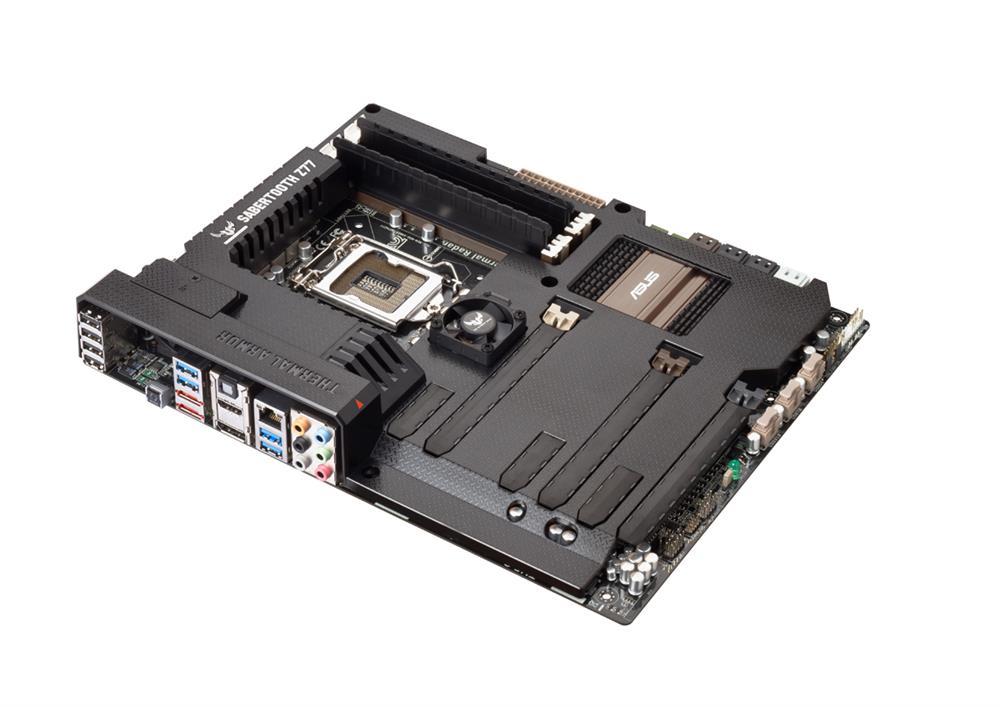 SABERTOOTH-Z77 ASUS Socket LGA 1155 Intel Z77 Chipset 3rd/ 2nd Generation Core i7 / i5 / i3 / Pentium / Celeron Processors Support DDR3 4x DIMM 2x SATA 6.0Gb/s ATX Motherboard (Refurbished)
