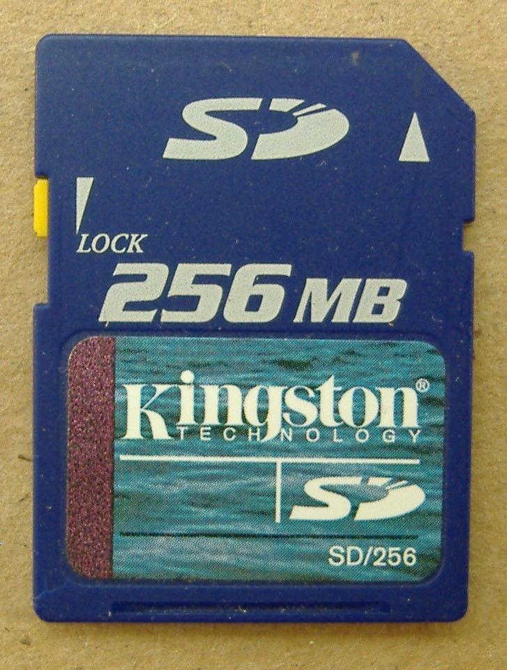 SD/256 Kingston 256MB SD Flash Memory Card