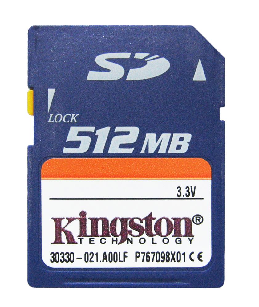 SD/512 Kingston Flash Memory Card