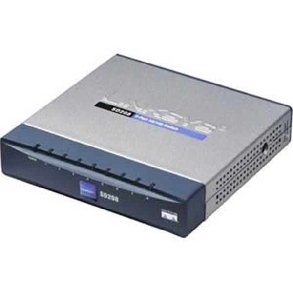 SD208P Cisco 8-Ports RJ-45 10/100Mbps Fast Ethernet Unmanaged Switch with PoE (Refurbished)