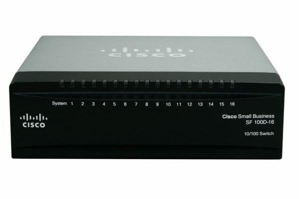 SD216T Cisco Sf 100d-16 Ethernet Switch 16-Ports 16 10/100Base-Tx (Refurbished)