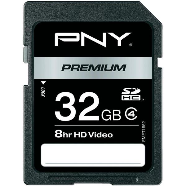 SD32G4PRE-EF PNY 32GB Premium Class 4 SDHC Flash Memory Card
