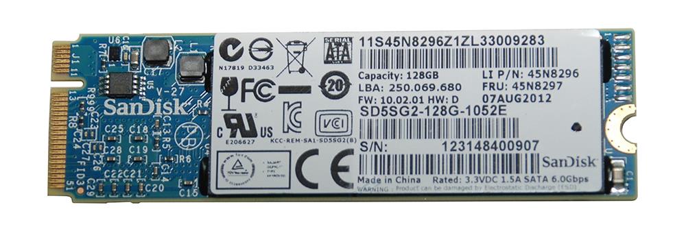 SD5SG2-128G SanDisk 128GB SATA 6Gbps M.2 2242 Solid State Drive for Notebook (SSD)