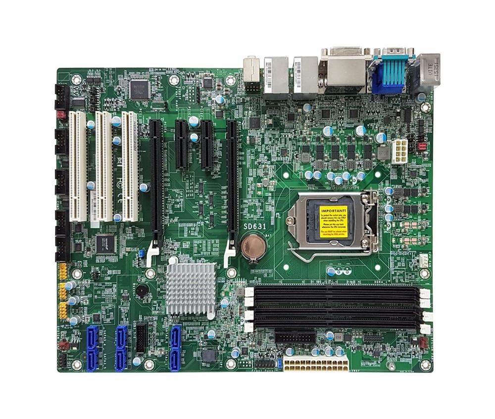 SD631-Q170 DFI Socket LGA 1151 Intel Q170 Chipset 6th/7th Generation Intel Core / Pentium / Celeron Processors Support DDR4 4x DIMM 6x SATA 3.0Gb/s ATX Motherboard (Refurbished)