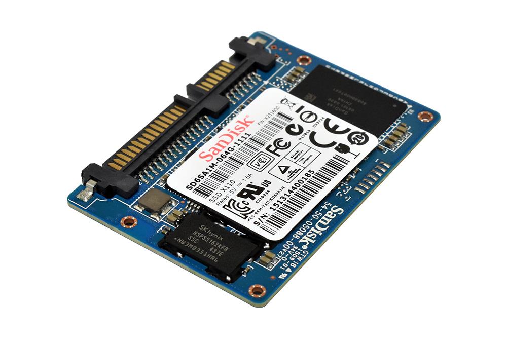 SD6SA1M-064G-1111 SanDisk 64GB SATA 6Gbps Half Slim Solid State Drive (SSD)