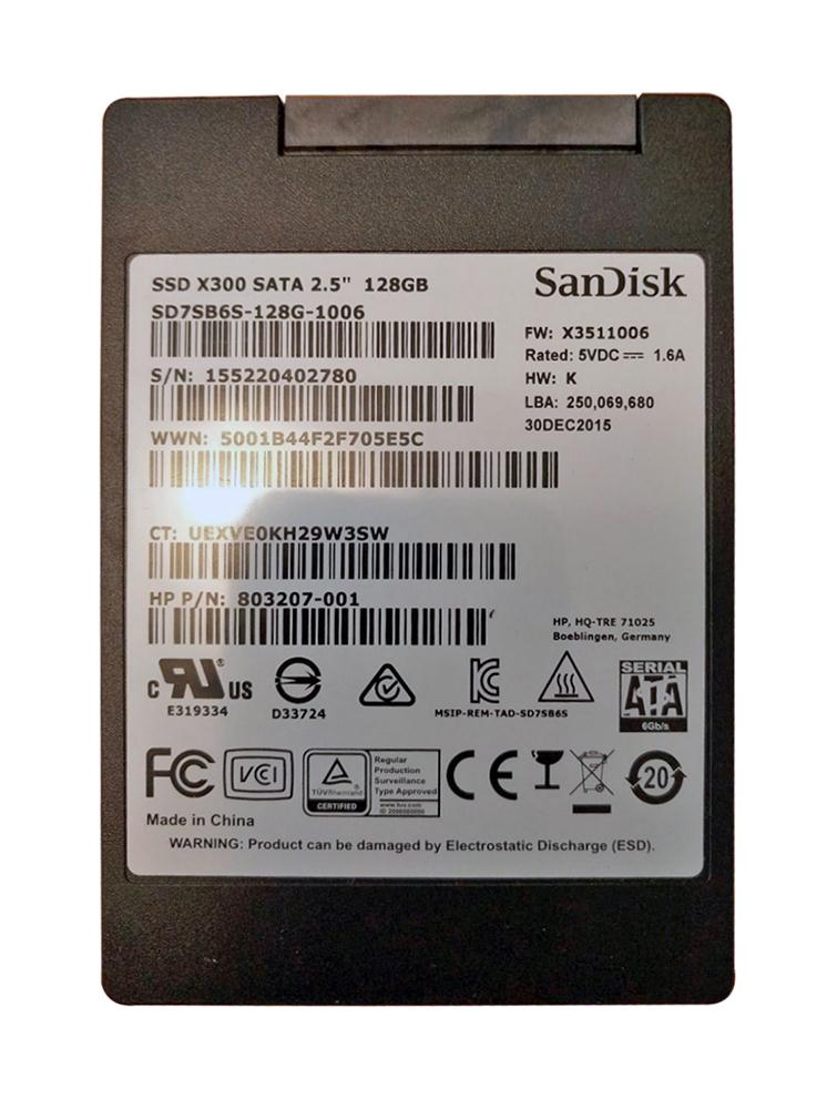 SD7SB6S-128G-1006 SanDisk 128GB SATA 6.0 Gbps SSD