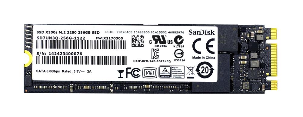SD7UN3Q-256G-1122 SanDisk X300s 256GB MLC SATA 6Gbps (AES-256 / SE TCG Opal 2.0) M.2 2280 Internal Solid State Drive (SSD) (10-Pack)