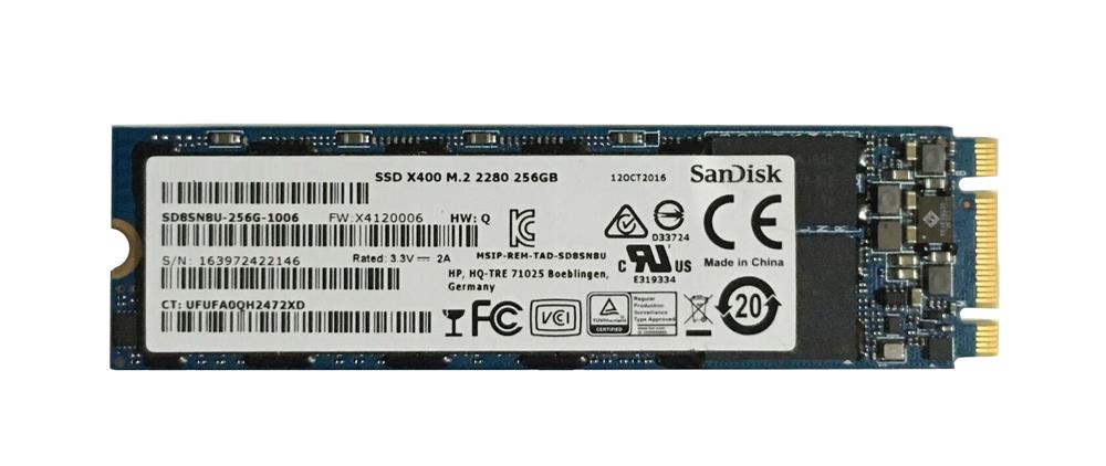 SD8SN8U-256G-1006 SanDisk X400 256GB TLC SATA 6Gbps M.2 2280 Internal Solid State Drive (SSD)