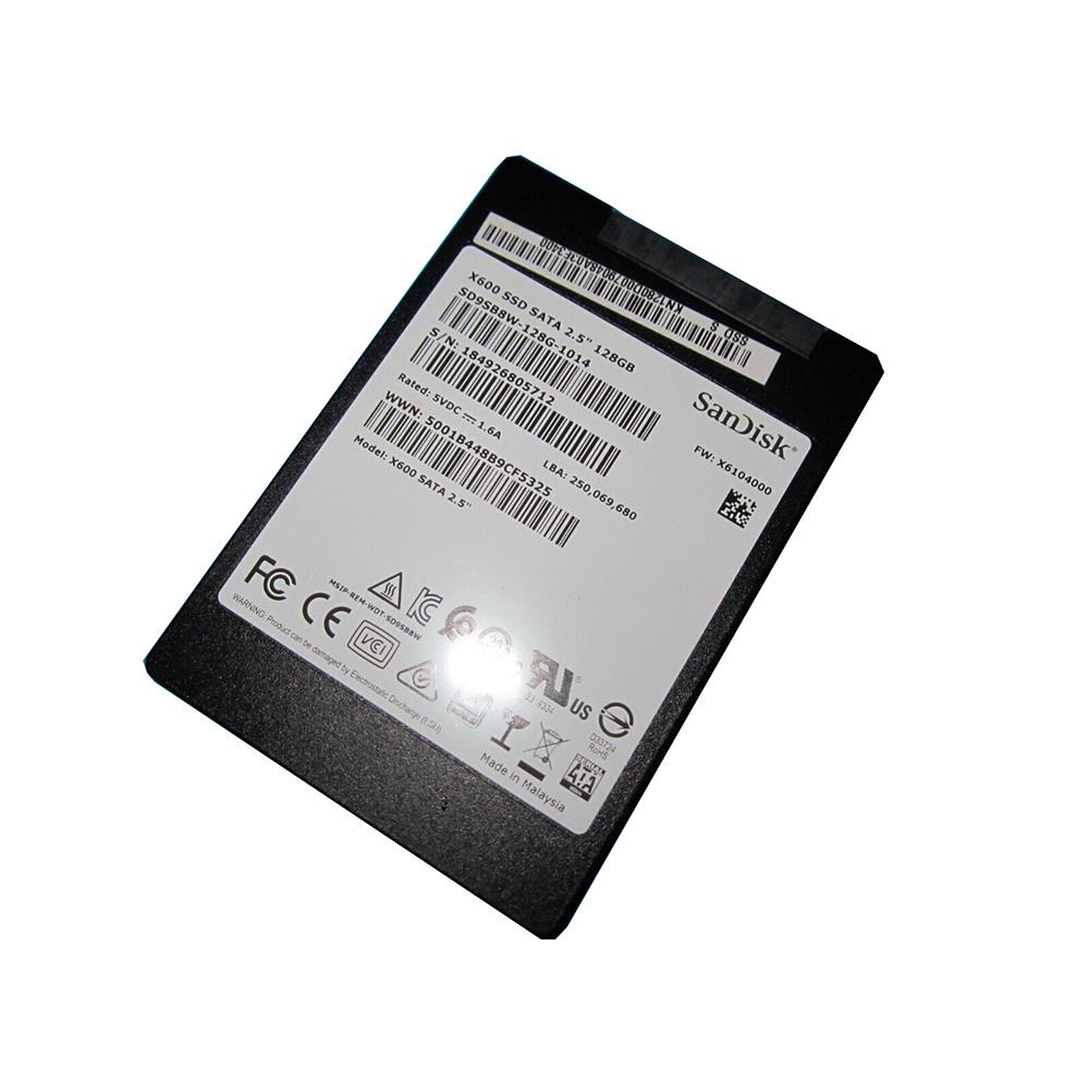 SD9SB8W-128G-1014 SanDisk X600 128GB SATA 6Gbps 2.5-inch Internal Solid State Drive (SSD)