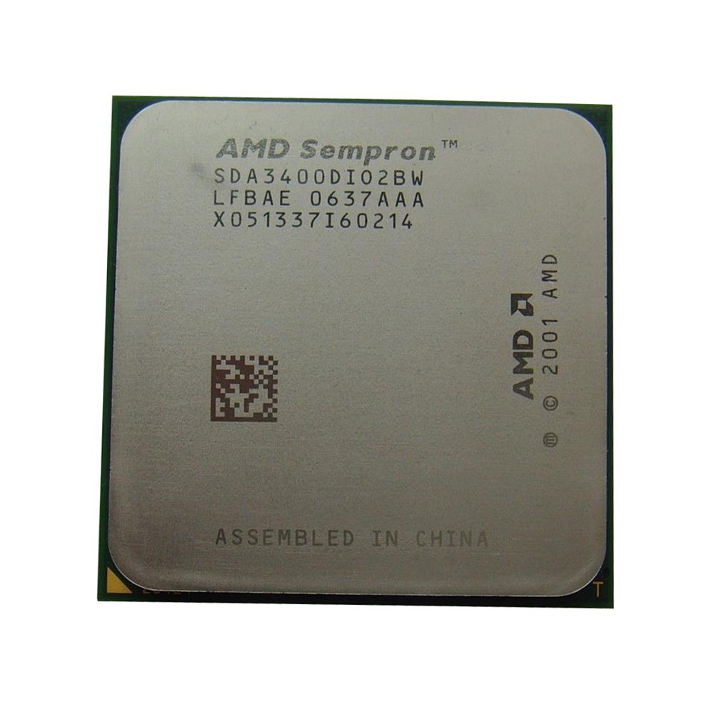 SDA3400DIO2BW AMD Sempron 3400+ 1-Core 2.00GHz 256KB L2 Cache Socket 754 Mobile Processor