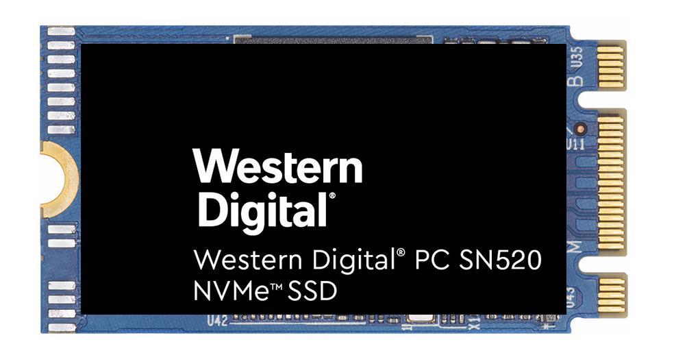 SDAPNUW-256G-1008 Western Digital SN520 256GB TLC PCI Express NVMe 3.0 x2 M.2 2280 Solid State Drive (SSD)