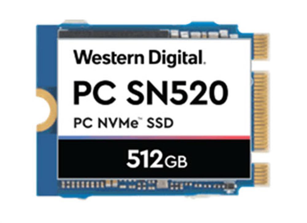SDAPNUW-512G-1202 Western Digital SN520 512GB TLC PCI Express NVMe 3.0 x2 M.2 2280 Solid State Drive (SSD)