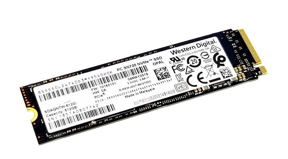 SDAQNTW-512G-1001 SanDisk PC SN720 Series 512GB TLC PCi Express 3.0 x4 NVMe M.2 2280 Internal Solid State Drive (SSD)