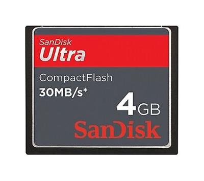 SDCFH-004G-A11 Sandisk 4GB Ultra 30MB/s CompactFlash (CF) Memory Card