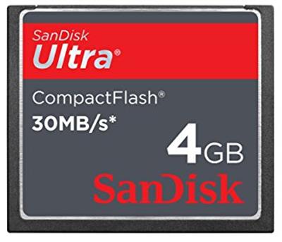SDCFH-004G-U46 SanDisk 4GB Ultra 30MB/s CompactFlash (CF) Memory Card