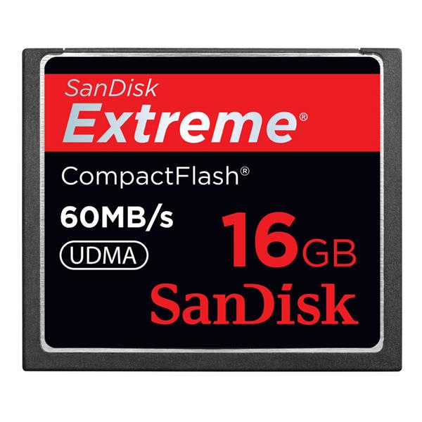 SDCFX-016G-X46 SanDisk Extreme 16GB CompactFlash (CF) Memory Card