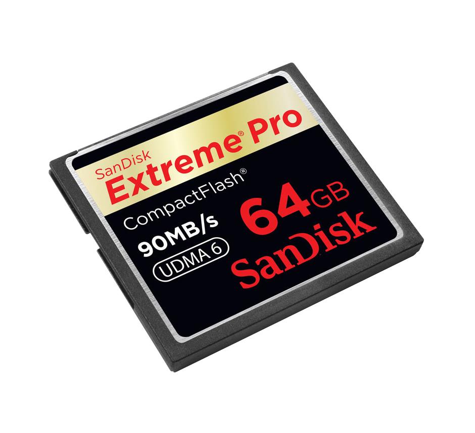 SDCFXP-064G-E91 SanDisk 64GB 600x CompactFlash (CF) Memory Card