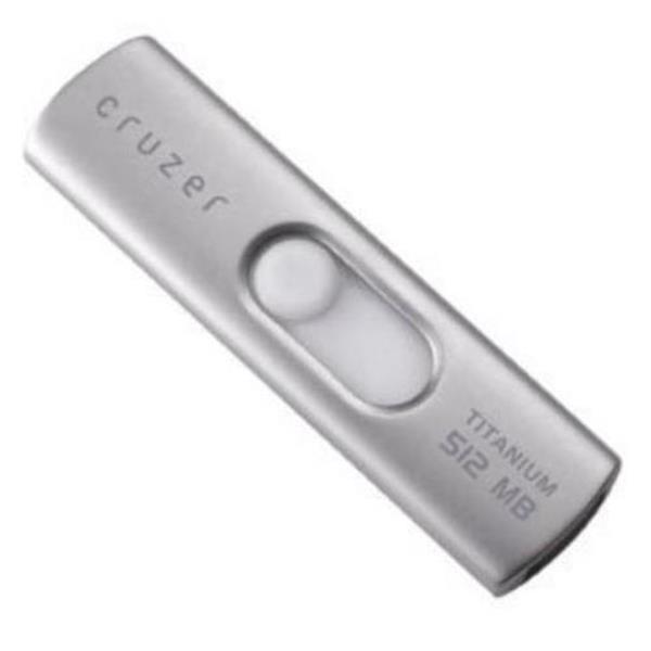 SDCZ3-512-A10 SanDisk Cruzer Titanium 512MB USB 2.0 Flash Drive