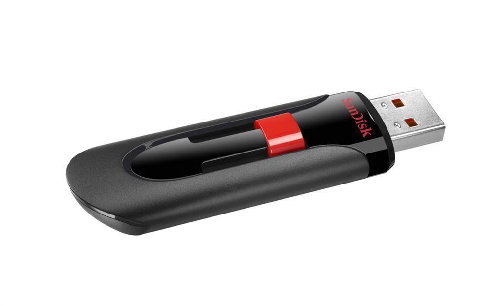 SDCZ60-128G-B35-A1 SanDisk Cruzer Glide 128GB USB 2.0 Flash Drive (Black / Red)
