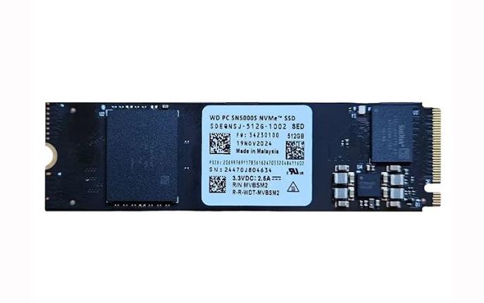 SDEQNSJ-512G-1002 WD 512GB PCIe NVMe 4.0 x4 M.2 2280 Solid State Drive