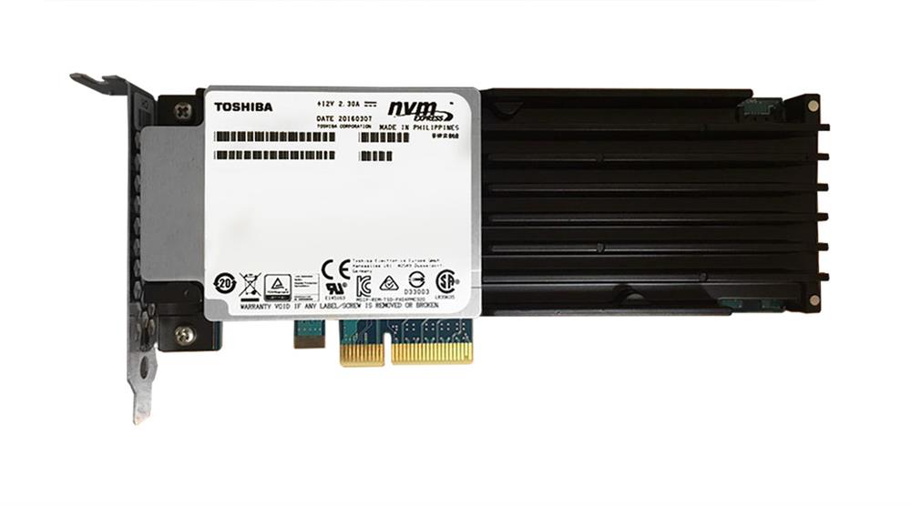 SDFJR21GEA01 Toshiba Enterprise 1.6TB MLC PCI Express 3.0 x4 NVMe Mid Endurance (PLP) HH-HL Add-in Card Solid State Drive (SSD)