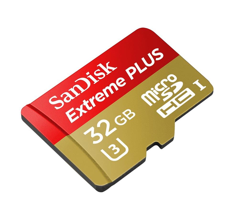 SDSDQX-032G-A46A-A1 SanDisk Extreme Plus 32GB Class 10 microSDHC UHS-I Flash Memory Card