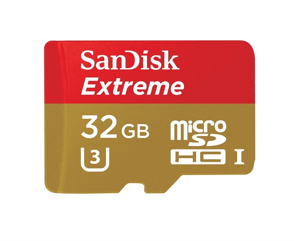 SDSDQXN-032G-C46A Sandisk Extreme 32GB microSDHC UHS-I Flash Memory Card