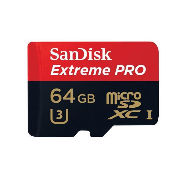 SDSDQXP-064G-G46A SanDisk Extreme Pro 64GB Class 10 microSDXC UHS-I Flash Memory Card