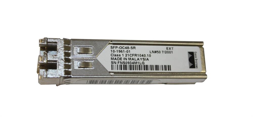 SFP-OC48-SR Cisco 2.5Gbps OC-48/STM-16 SR-1 Single-mode Fiber 2km 1310nm Duplex LC Connector SFP Transceiver Module