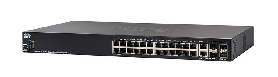 SG350X-24MP-K9-EU-WS Cisco 24-Ports 10/100/1000Base-T PoE+ Managed Rack-Mountable Gigabit SFP+ Switch (Refurbished)