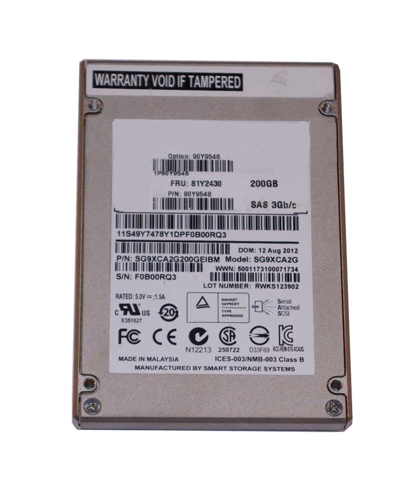 SG9XCA2G200GEIBM IBM 177GB eMLC SAS 6Gbps 2.5-inch Internal Solid State Drive (SSD)