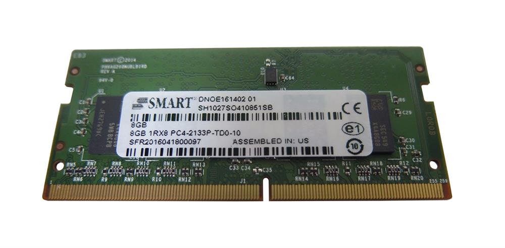 SH1027SO410851SB Smart Modular 8GB PC4-17000 DDR4-2133MHz ECC Unbuffered CL15 260-Pin SoDimm 1.2V Dual Rank Memory Module