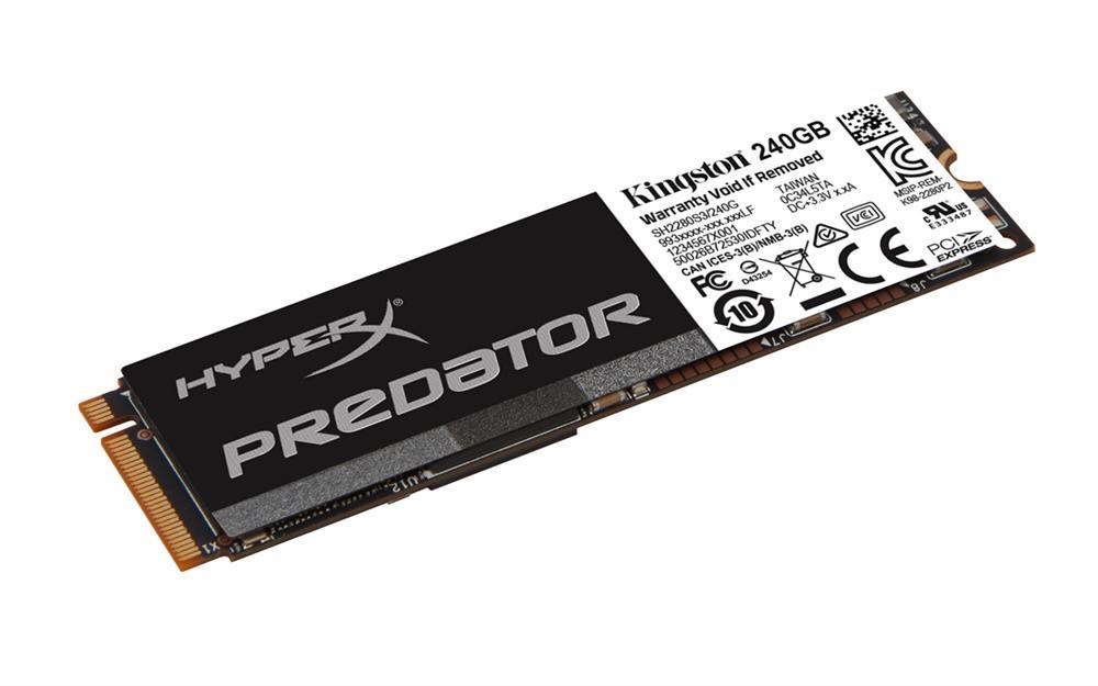SHPM2280P2/240G Kingston HyperX Predator Series 240GB MLC PCI Express 2.0 x4 M.2 2280 Internal Solid State Drive (SSD)