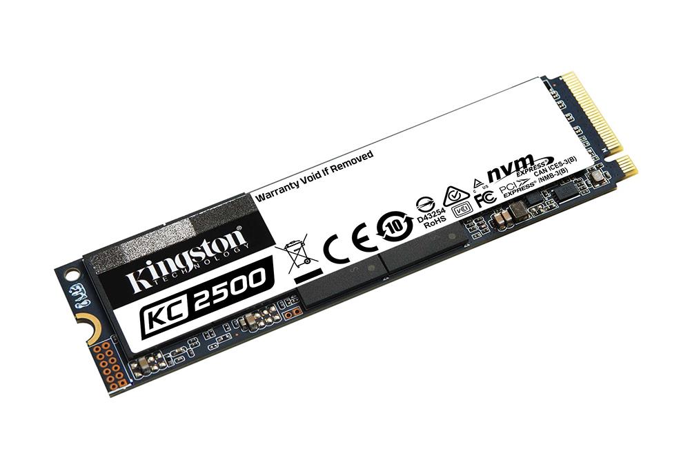 SKC2500M8/1000G Kingston KC2500 1TB TLC PCI Express 3.0 x4 NVMe (AES 256-Bits) M.2 2280 Internal Solid State Drive (SSD)